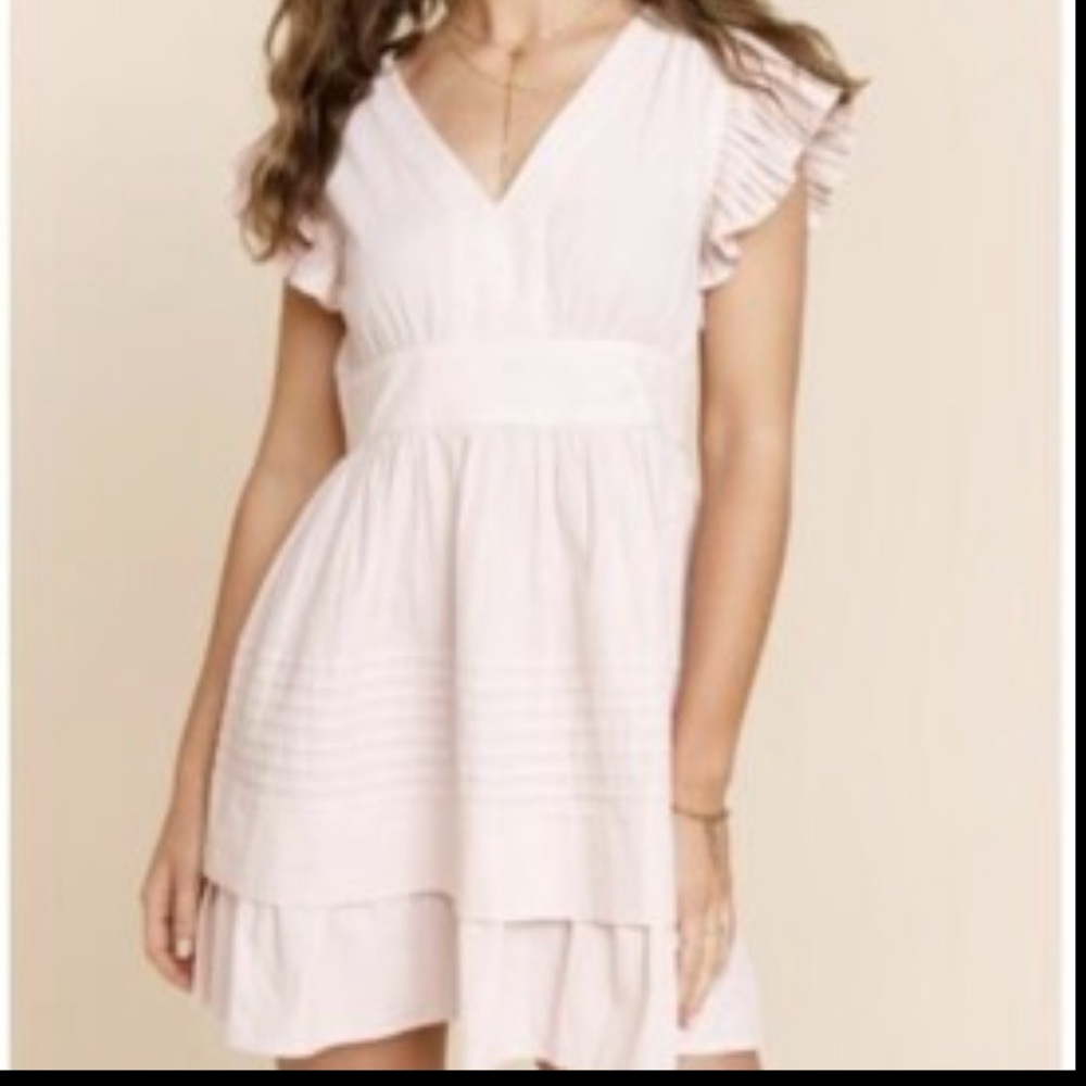 Francesca’s Mattie Ruffle Sleeve Dress
